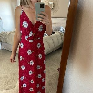 Lush floral maxi dress